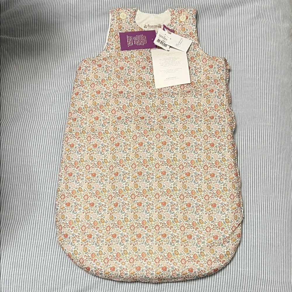 Bonpoint Floral Sleeping Bag - Pink, Orange, Green